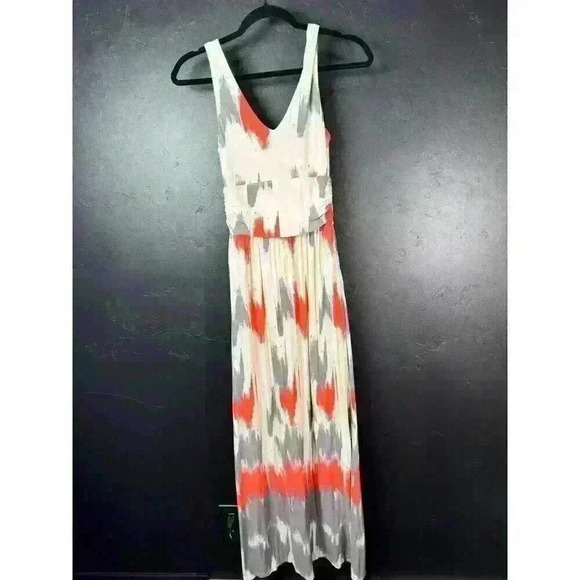 Maeve Women's XS Sleeveless Ikat Print Maxi Dress - Picture 3 of 7
